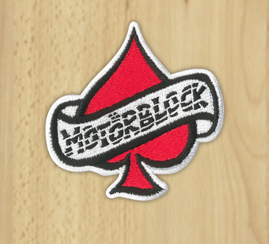 Gesticktes Motörblock Patch, ca 7x7cm