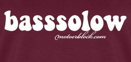 Detail Aufdruck 'basssolow'